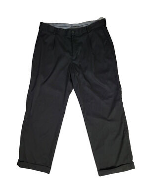 Nike Golf Dri-FIT Mens 36x30 Black Cuffed Hem Performance Pants